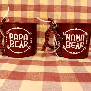 Mama Bear and Papa Bear mug set